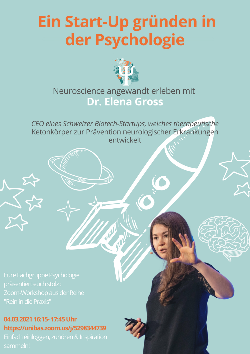 "Gründen!" Input Vortrag von Dr. Elena Gross, Founder & CEO/CSO von KETO SWISS